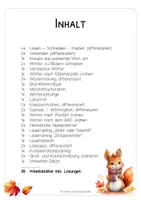 Vorschau - Arbeitsblätter - Herbst – Deutsch Arbeitsblätter Klasse 1 & 2 | Lesen, Schreiben & Herbstwörter - Seite 3
