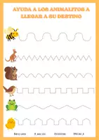 Vista previa - Hojas de trabajo - Cuaderno Disgrafía Infantil y Primaria (62 Actividades) - página 3