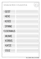 Vorschau - Mal- und Bastelvorlagen - Halloween Arbeitsmappe - 4-fach differenziert + Englisch - Seite 3