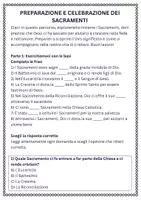 anteprima - Compiti in classe/Test - Raccolta di materiali Religione: insegnamenti chiesa cattolica - Pagina 1
