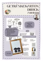 Vorschau - Mal- und Bastelvorlagen - KUNST: Druck mit Getränkekartons - Deckblatt