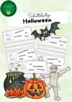 Vorschau - Arbeitsblätter - Happy Halloween: Schüttelsätze - Deckblatt