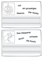 Vorschau - Arbeitsblätter - Happy Halloween: Schüttelsätze - Seite 1
