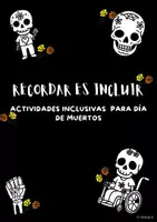 Vista previa - Manualidades / Dibujos para colorear - Día de muertos inclusivo: Cuadernillo de actividades adaptadas (Inclusión y tradiciones mexicanas). - Portada