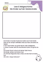 Vorschau - Mal- und Bastelvorlagen - Lese und Malgeschichten Halloween - Seite 3