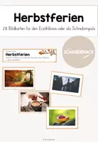 Vorschau - Bildkarten - Herbstferien - Bildkarten für den Erzählkreis - Deckblatt