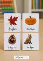 anteprima - Flashcard - Carte nomenclature Montessori - autunno - Pagina di copertina