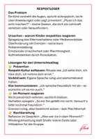 Vorschau - Poster - Respektlos - Lösungen und Maßnahmen - Seite 1