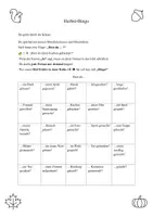 Vorschau - Arbeitsblätter - Ferien Herbst Bingo Niveau A1 (DaZ) - Deckblatt
