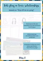 Vorschau - Arbeitsblätter - Role play on toxic relationships based on "One Of Us Is Lying" - Deckblatt