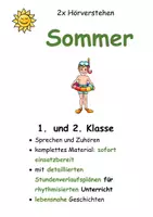 Vorschau - Stundenentwürfe - Hörverstehen trainieren "Sommer" (Klasse 1+2) - Deckblatt