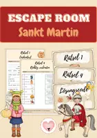 Vorschau - Arbeitsblätter - Sankt Martin - Escape Room - Deckblatt