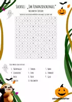 Vorschau - Quiz - Das GeduldTier: Halloween Suchsel - Deckblatt