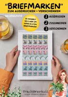 Vorschau - Mal- und Bastelvorlagen - Marken für Briefe zum Ausdrucken für Grundschule & Sek I - Seite 1