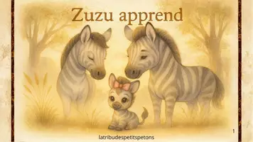 Aperçu - Autre type de ressources - Zuzu la petite zebrette curieuse - Page de couverture