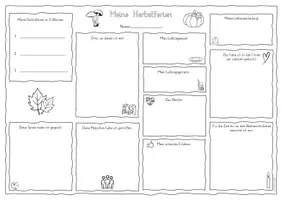 Vorschau - Arbeitsblätter - Meine Ferien/Herbstferien - Rückblick und kreativer Schreibanlass - Seite 3