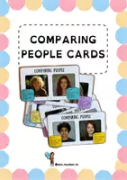 Vista previa - Tarjetas / Manipulativos - COMPARATIVES: Comparing people cards - Portada