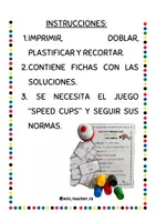 Vista previa - Juegos / Gamificación - Speed cups comparatives and superlatives - página 1