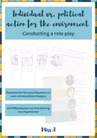 Vorschau - Aufgabenkarten - Role play: Political vs. individual action for the environment - Deckblatt