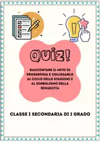 anteprima - Quiz - Quiz: il mito di Proserpina ed il ciclo delle stagioni - Pagina di copertina