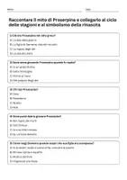 anteprima - Quiz - Quiz: il mito di Proserpina ed il ciclo delle stagioni - Pagina 1