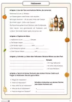 Vorschau - Arbeitsblätter - DAZ/DAF: Halloween – Übungen mit Lösungen (A1/A2) - Seite 2