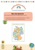 Vorschau - Arbeitsblätter - Deutschland Bundesländer - Klettmappe / Freiarbeit - Seite 1