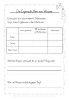 Vorschau - Arbeitsblätter - Wasser Eigenschaften Arbeitsblatt kostenlos - Seite 2