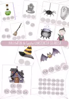 Vista previa - Refuerzo / NEE / Materiales de apoyo - HALLOWEEN: Tarjetas conciencia Silábica. - Portada