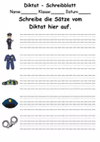 Vorschau - Arbeitsblätter - Diktat - Thema Polizei - DaZ/DaF / Deutsch (Klasse 1 bis 4) - Seite 2