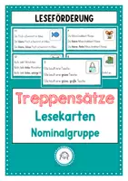 Vorschau - Stundenentwürfe - Treppensätze. Adjektive. mit Stundenentwurf - Deckblatt