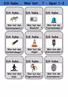 Vorschau - Arbeitsblätter - Ich habe wer hat? (Polizei) 1. Klasse Deutsch / DaZ/DaF - Wortschatz Förderung • Hörverstehen • Leseverstehen (Gruppenspiel) - Seite 2