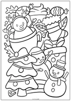 Vorschau - Mal- und Bastelvorlagen - 🎄 Weihnachtliche Doodle Ausmalvorlagen für Kinder – 10 kreative Motive zum Ausdrucken 🎨 - Seite 1