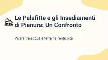 anteprima - Presentazioni / Lavagne - PRES Confrontare villaggi su palafitte e quelli di pianura - Pagina 1