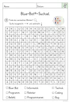 Vorschau - Arbeitsblätter - Blue-Bot® - Suchsel - Seite 1