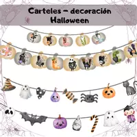 Vista previa - Decoración del aula - HALLOWEEN: Decoración - banderines - Portada