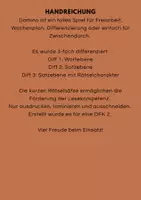 Vorschau - Arbeitsblätter - Herbst Lesedomino differenziert - Seite 1
