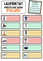 Vorschau - Unterrichtsreihen - Laufdiktat • Schleichdiktat: Polizei - DaZ/DaF / Deutsch (Diktat) - Seite 3