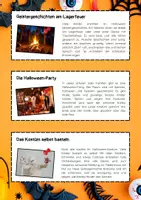 Vorschau - Merkblätter - Halloween Lesetexte: Kürbisse, Geister, Hexen & Spaß - Seite 3