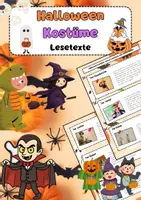 Vorschau - Poster - Halloween Kostüme Grundschule: 12 Lesetexte mit Fragen - Deckblatt