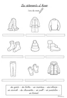Vorschau - Arbeitsblätter - Les vêtements d´hiver (Winterkleider) - Arbeitsblätter - Seite 3