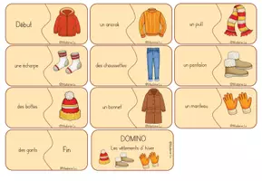 Vorschau - Spiele - Materialpaket (Les vêtements d´hiver) - Arbeitsblätter und Spiele zu den Winterkleidern - Seite 3