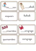Vista previa - Refuerzo / NEE / Materiales de apoyo - Tarjetas del sonido K - completa con c, q o k - página 2