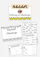 Vorschau - Arbeitsblätter - Materialpaket: Silbenkönige einführen und vertiefen - Deckblatt