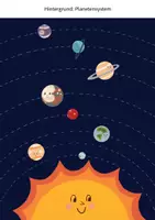 Vorschau - Mal- und Bastelvorlagen - Mitmachtheater Planetensystem mit Papptellern - Seite 2