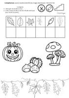 Aperçu - Feuilles d'exercices - Les paires de l'automne - Page de couverture