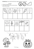 Aperçu - Feuilles d'exercices - Les paires de l'automne - Page 1