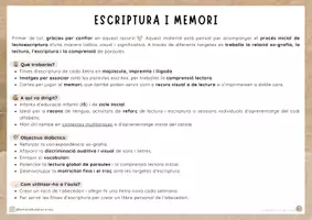 Vista previa - Hojas de trabajo - Escriptura i memori - lectoescriptura - página 1