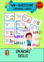 Vista previa - Tarjetas / Manipulativos - Wh-questions - Speaking Cards / Tarjetas de conversación en inglés (Primaria) - Portada