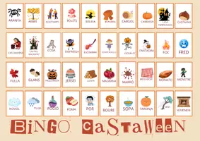 Vista previa - Juegos / Gamificación - Bingo Castaween (Castanyada Halloween català) - Portada